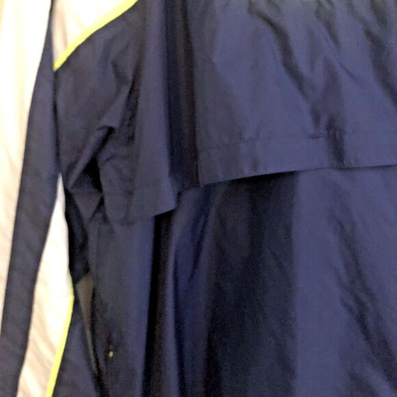 Adidas 3 Stripe Full Zip Windbreaker Jacket Mens Size XL Wooshing 90s VTG Neon - Picture 9 of 16